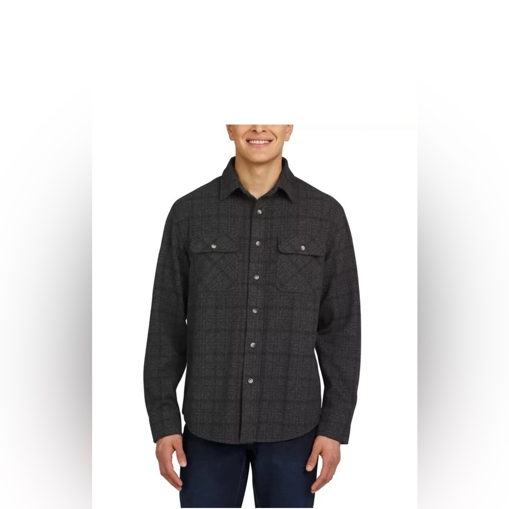 Chaps Gray Flannel Shirt.